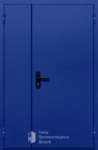 Фото двери «Полуторная глухая (синяя)» в Старой Купавне