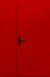 Фото двери «Полуторная глухая (красная)» в Старой Купавне