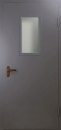 Фото двери «Техническая дверь №4 однопольная со стеклопакетом» в Старой Купавне